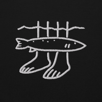 The Fish Are At Your Feet 🦶| Embroidered Crewneck Sweatshirt