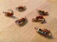 Livin' Free Caddis Larva 🐛  Ginger Brown [Pack of 6]