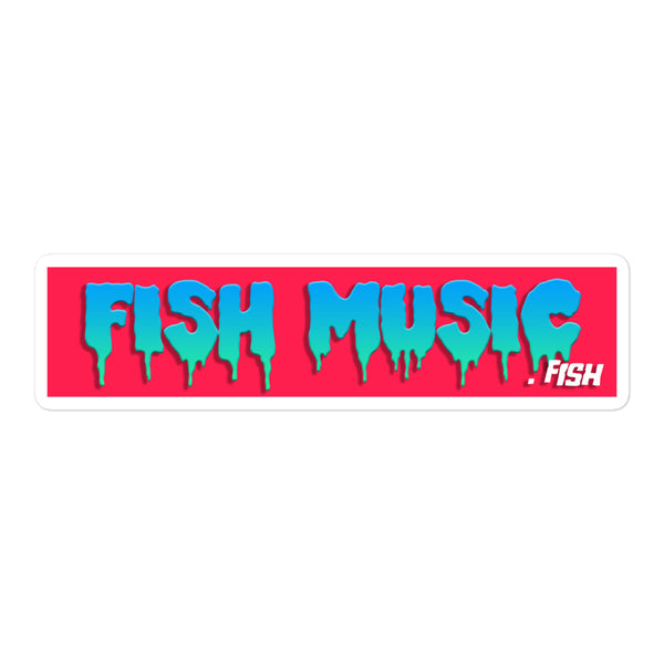 FishMusic.fish Sticker - Canary Red