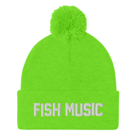 Hi-Vis Fish Music Pom-Pom Beanie 💂‍♀️