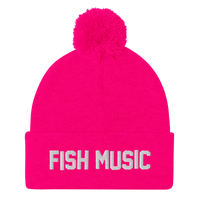 Hi-Vis Fish Music Pom-Pom Beanie 💂‍♀️